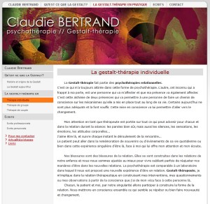 aperçu site Claudie Bertrand