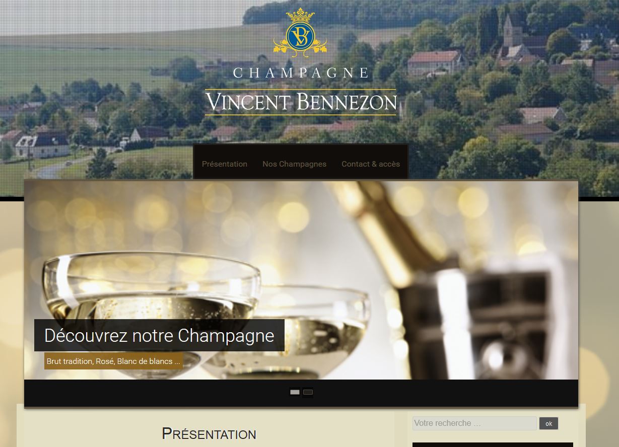 Site internet Vincent Bennezon