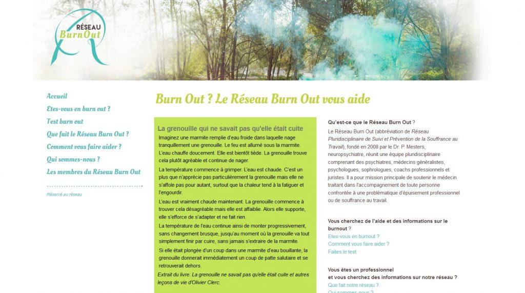 Site internet Réseau BurnOut