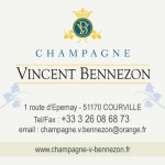 carte de visite Champagne Vincent Bennezon