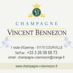 carte de visite Champagne Vincent Bennezon