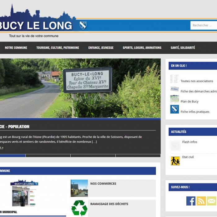 Site internet de la ville de Bucy-le-Long