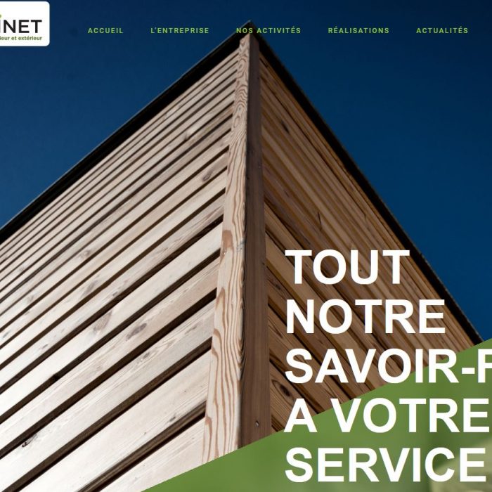 Site internet Menuiserie Patinet