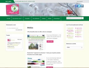 site internet Pacte pour le Jardin