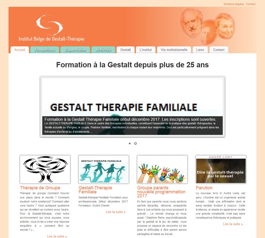 Site Institut Belge de Gestalt-thérapie