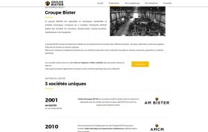 site internet groupe bister