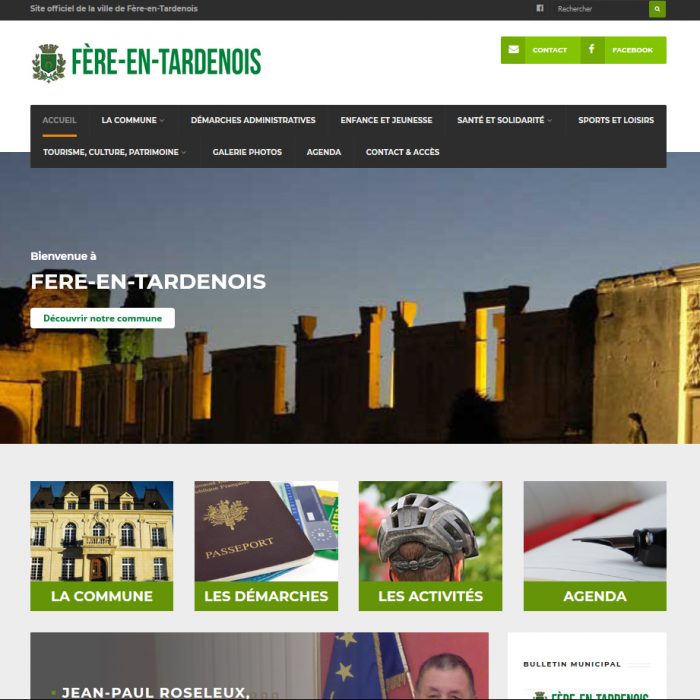 site internet de la ville de Fère-en-Tardenois