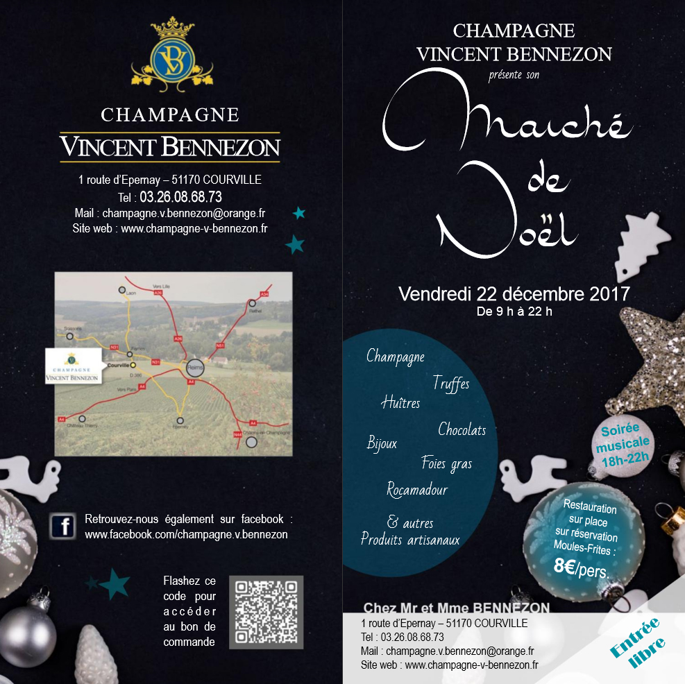 flyer du marché de Noël