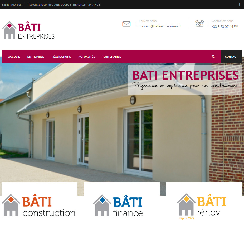 Site internet Bati Entreprises