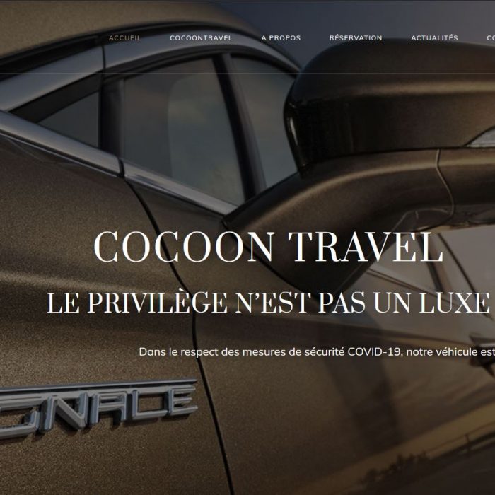 SIte web Cocoone Travel VTC Reims