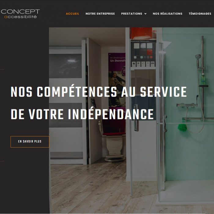 Site internet Concept Accessibilité