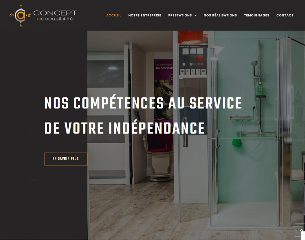 Site internet Concept Accessibilité