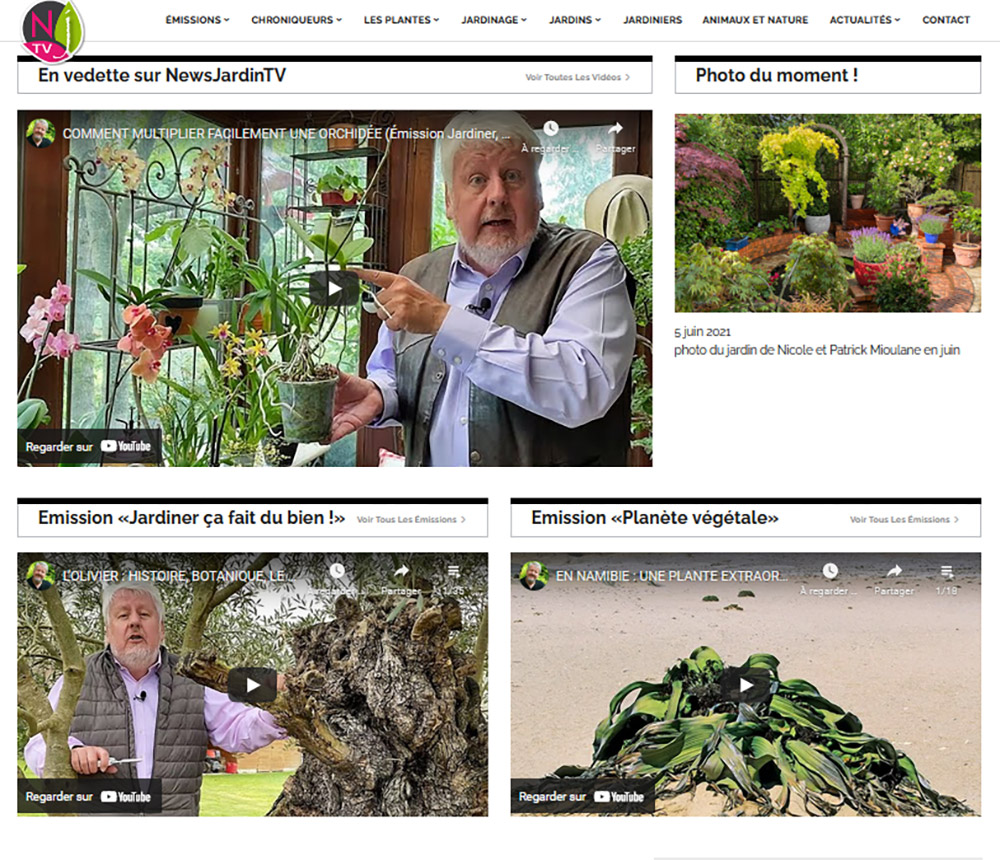 Site internet NewsJardinTV