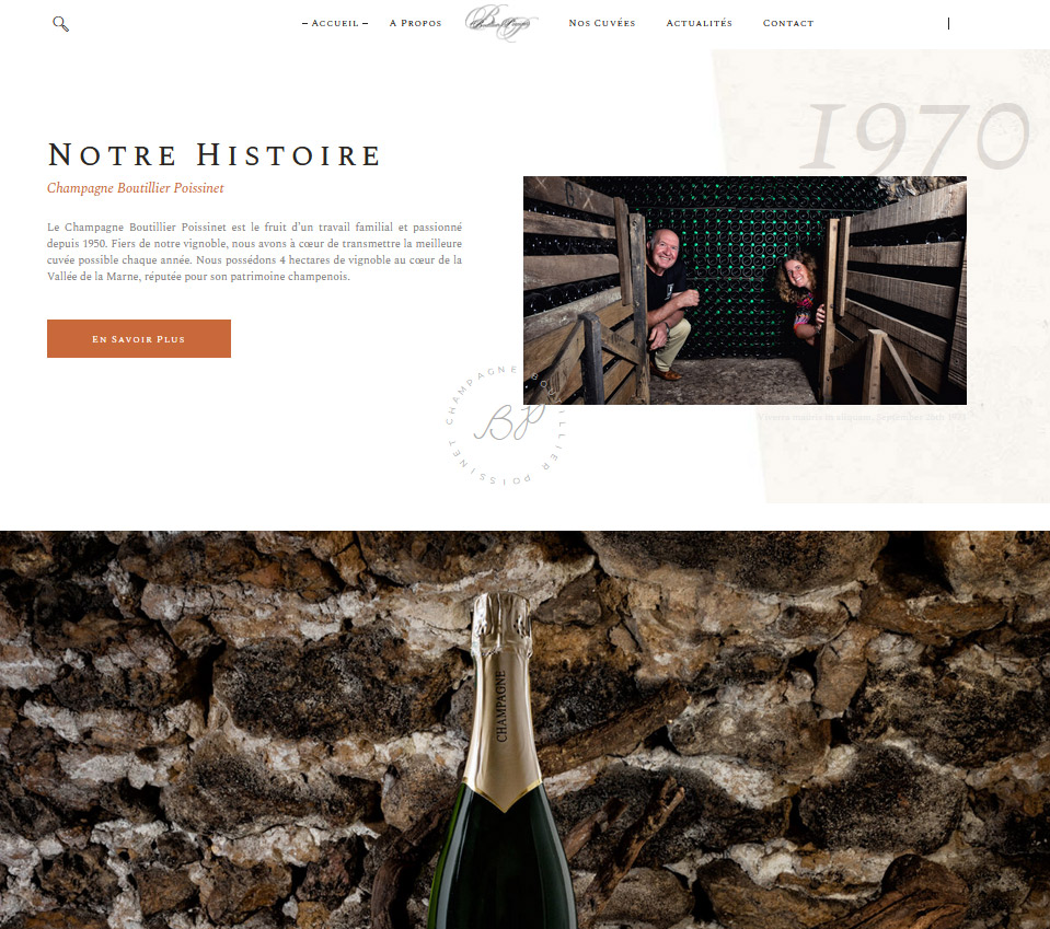 Site Web Champagne Boutillier-Poissinet