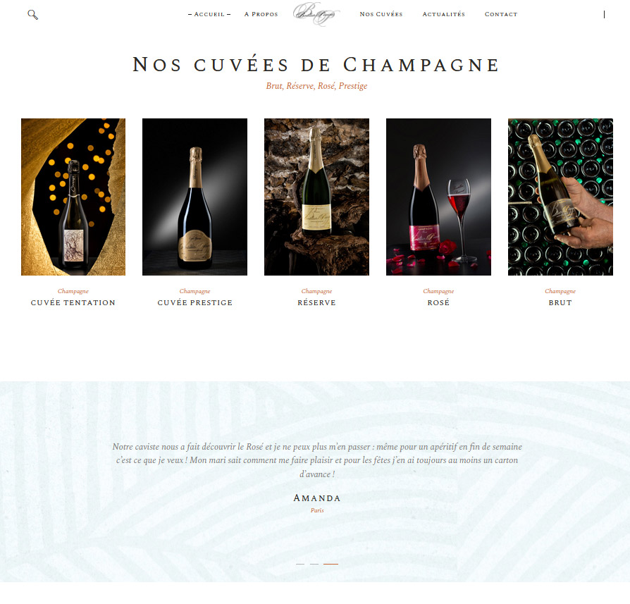 Site Web Champagne Boutillier-Poissinet