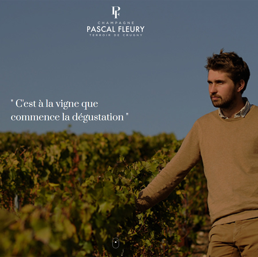 Site web Champagne Pascal Fleury