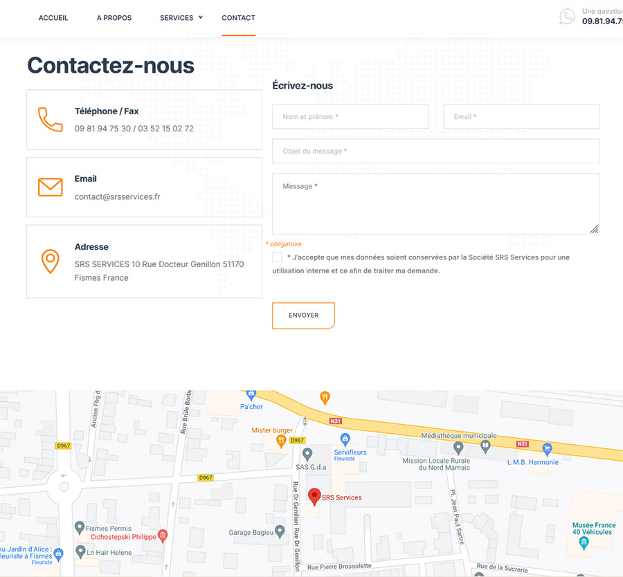 site web SRS Services