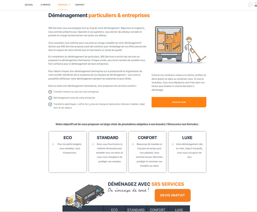 site web SRS Services
