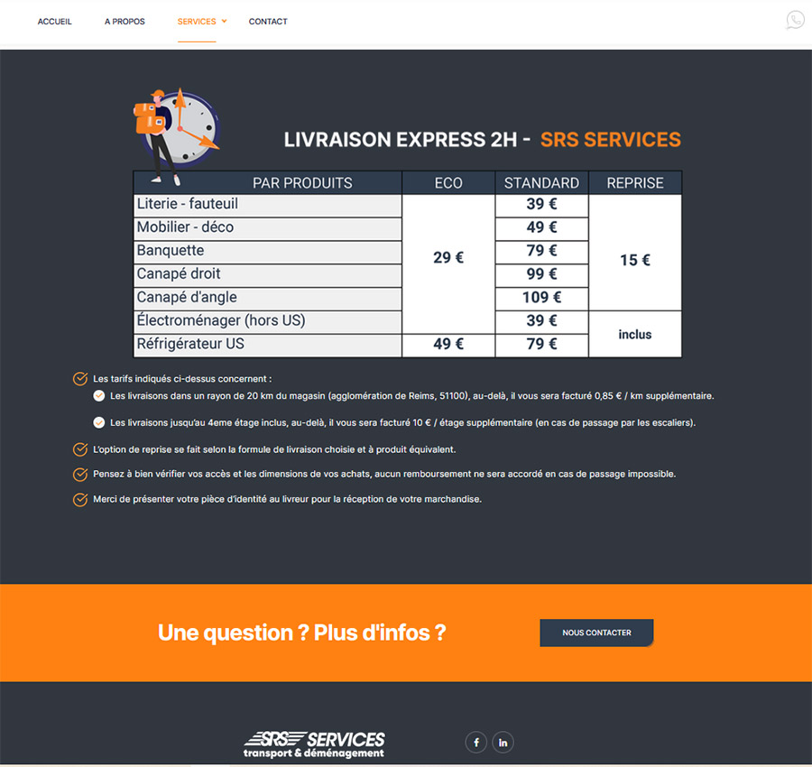 site web SRS Services