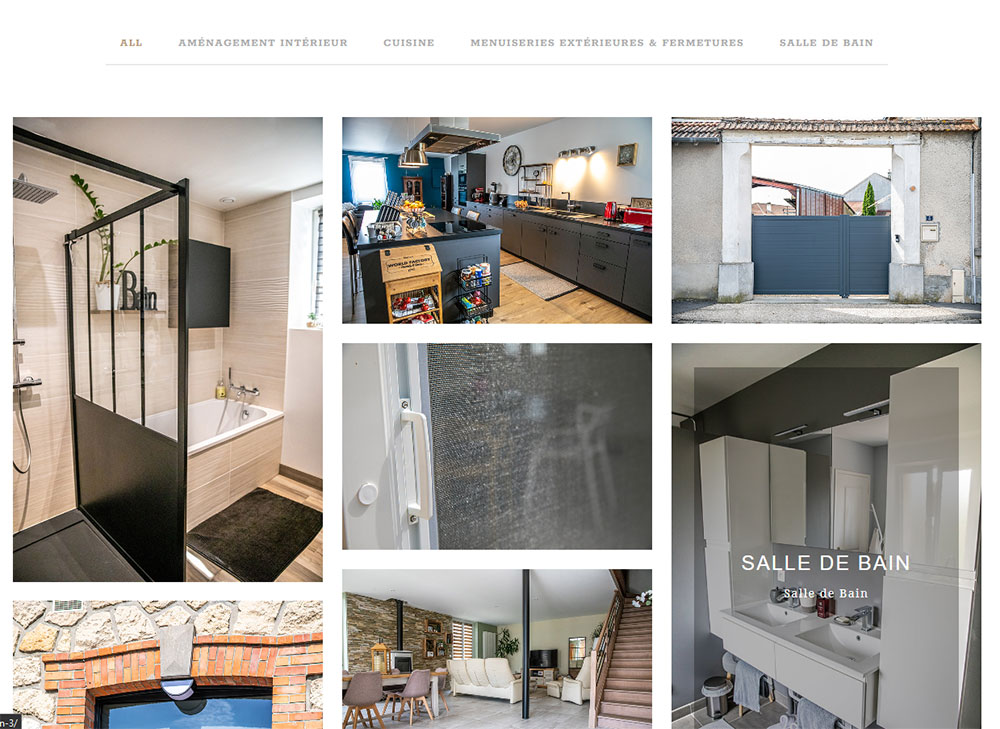 site web AGC Menuiseries