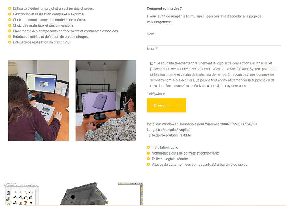site web Atex System