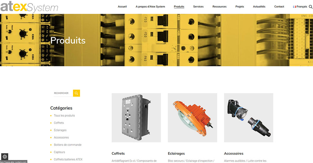 site web Atex System