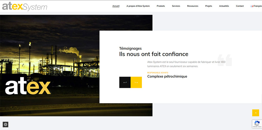 site web Atex System
