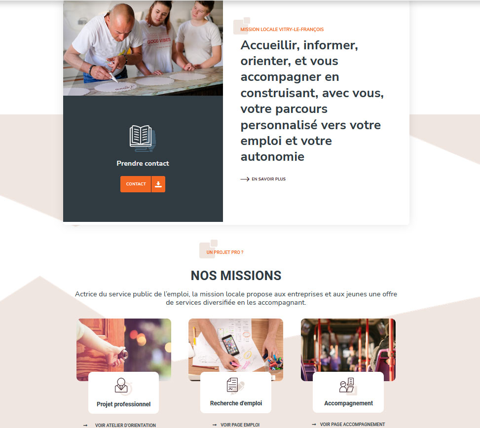 site web Mission locale Vitry le François