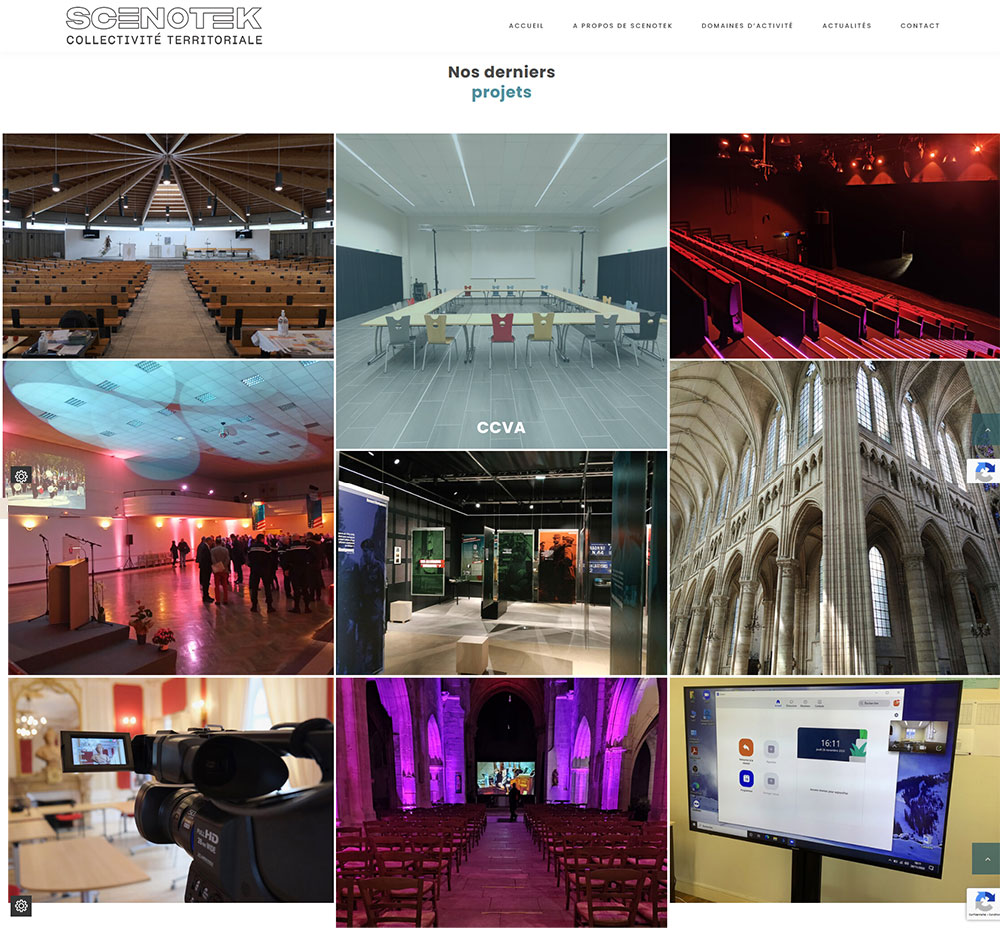 site web scenotek collectivités