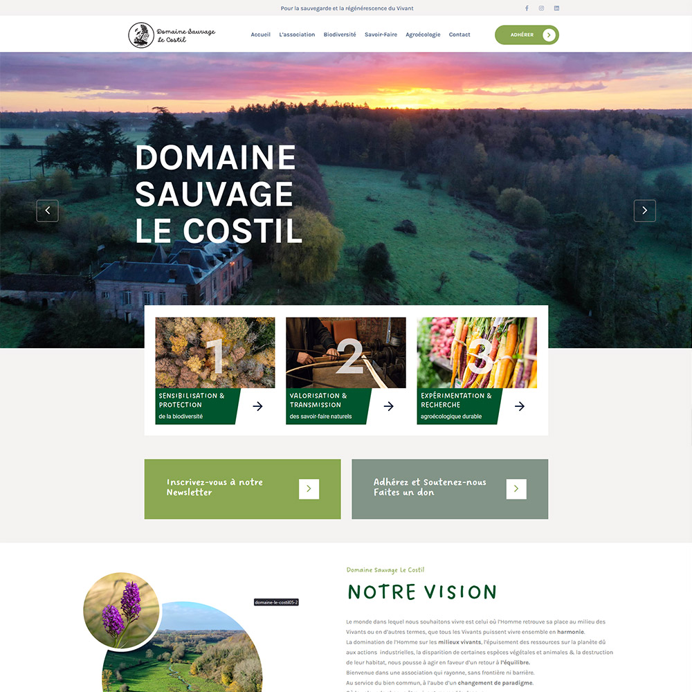Site web Le Costil