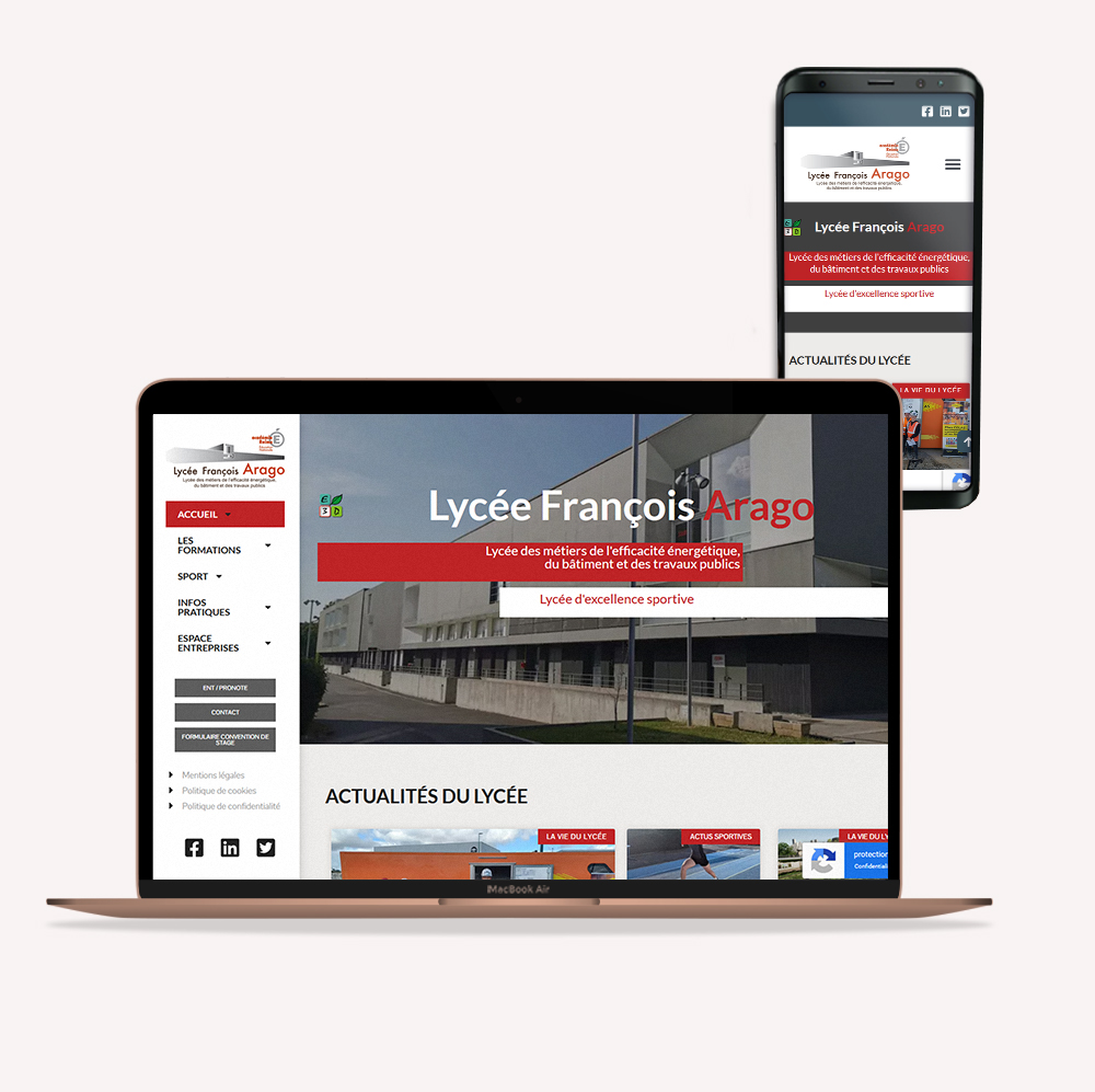 Site web Lycée François Arago REIMS