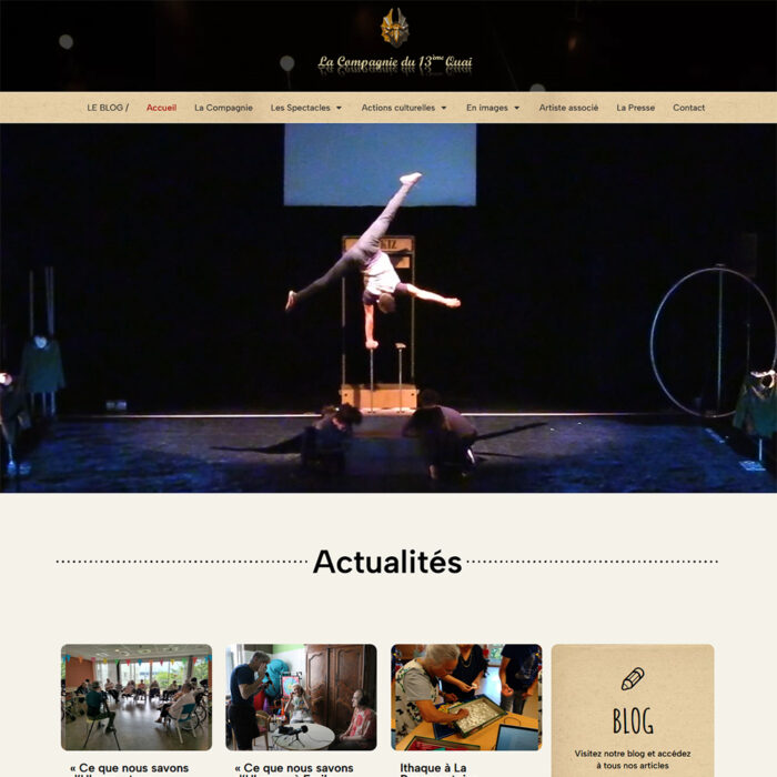 Site web de la Compagnie du 13eme Quai