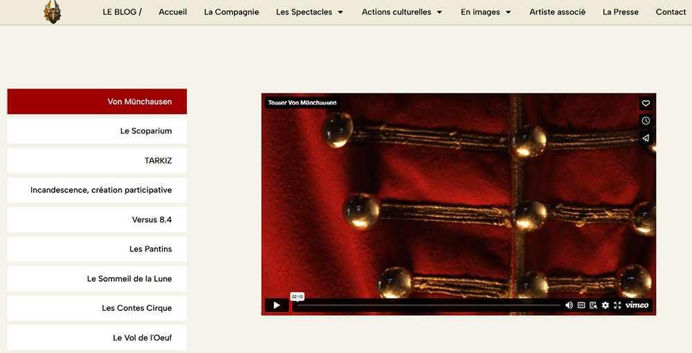 Site web de la Compagnie du 13eme Quai